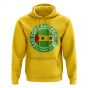 Sao Tome and Principe Football Badge Hoodie (Yellow)