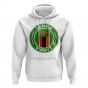 Zambia Football Badge Hoodie (White)