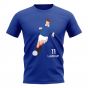 Brian Laudrup Rangers Player Graphic T-Shirt (Blue)