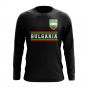 Bulgaria Core Football Country Long Sleeve T-Shirt (Black)