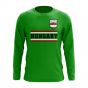Hungary Core Football Country Long Sleeve T-Shirt (Green)