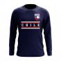 Chile Core Football Country Long Sleeve T-Shirt (Navy)