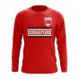 Singapore Core Football Country Long Sleeve T-Shirt (Red)