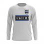 Estonia Core Football Country Long Sleeve T-Shirt (White)