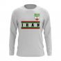 Iran Core Football Country Long Sleeve T-Shirt (White)