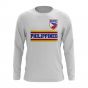 Philippines Core Football Country Long Sleeve T-Shirt (White)