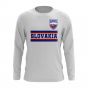 Slovakia Core Football Country Long Sleeve T-Shirt (White)