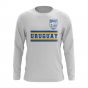 Uruguay Core Football Country Long Sleeve T-Shirt (White)