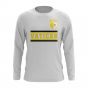 Vatican City Core Football Country Long Sleeve T-Shirt (White)