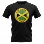 Jamaica Football Badge T-Shirt (Black)