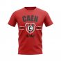 Caen Established Football T-Shirt (Red)