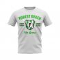 Forest Green Established Football T-Shirt (White)