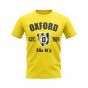 Oxford Established Football T-Shirt (Yellow)