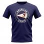 American Samoa Football Badge T-Shirt (Navy)