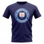 Anguilla Football Badge T-Shirt (Navy)