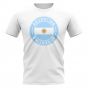 Argentina Football Badge T-Shirt (White)