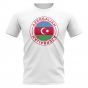 Azerbaijan Football Badge T-Shirt (White)