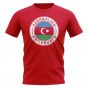 Azerbaijan Football Badge T-Shirt (Red)