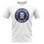 Falkland Islands Football Badge T-Shirt (White)
