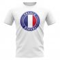 France Football Badge T-Shirt (White)