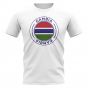 Gambia Football Badge T-Shirt (White)