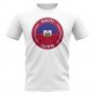 Haiti Football Badge T-Shirt (White)