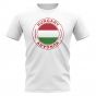 Hungary Football Badge T-Shirt (White)
