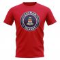 Cayman Islands Football Badge T-Shirt (Red)