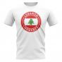 Lebanon Football Badge T-Shirt (White)