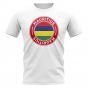 Mauritius Football Badge T-Shirt (White)