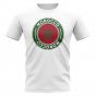 Morocco Football Badge T-Shirt (White)