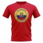 Ecuador Football Badge T-Shirt (Red)