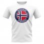 Norway Football Badge T-Shirt (White)