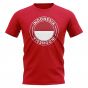 Indonesia Football Badge T-Shirt (Red)