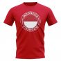 Indonesia Football Badge T-Shirt (Red)