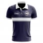American Samoa Concept Stripe Polo Shirt (Navy) (Kids)