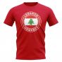 Lebanon Football Badge T-Shirt (Red)