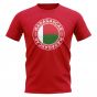 Madagascar Football Badge T-Shirt (Red)