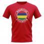 Mauritius Football Badge T-Shirt (Red)