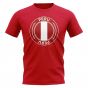 Peru Football Badge T-Shirt (Red)