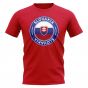 Slovakia Football Badge T-Shirt (Red)