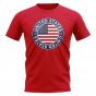 USA Football Badge T-Shirt (Red)