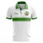 Chechen Republic Concept Stripe Polo Shirt (White)