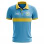 Kalmykia Concept Stripe Polo Shirt (Sky) (Kids)