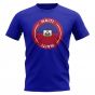 Haiti Football Badge T-Shirt (Royal)