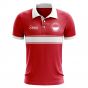 Monaco Concept Stripe Polo Shirt (Red)