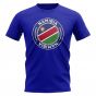 Namibia Football Badge T-Shirt (Royal)