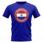 Paraguay Football Badge T-Shirt (Royal)