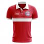 Puerto Rico Concept Stripe Polo Shirt (Red) (Kids)