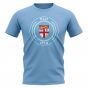 Fiji Football Badge T-Shirt (Sky)